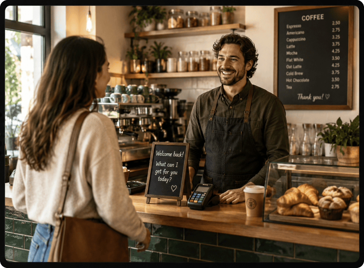 Cafe offer and campaign publishing screen